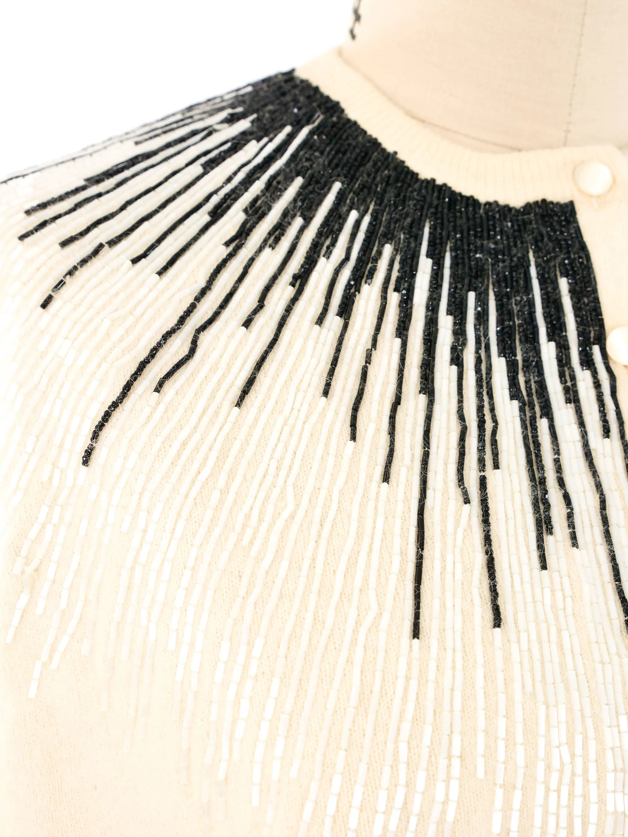 1950’s Bead Accented Angora Cardigan