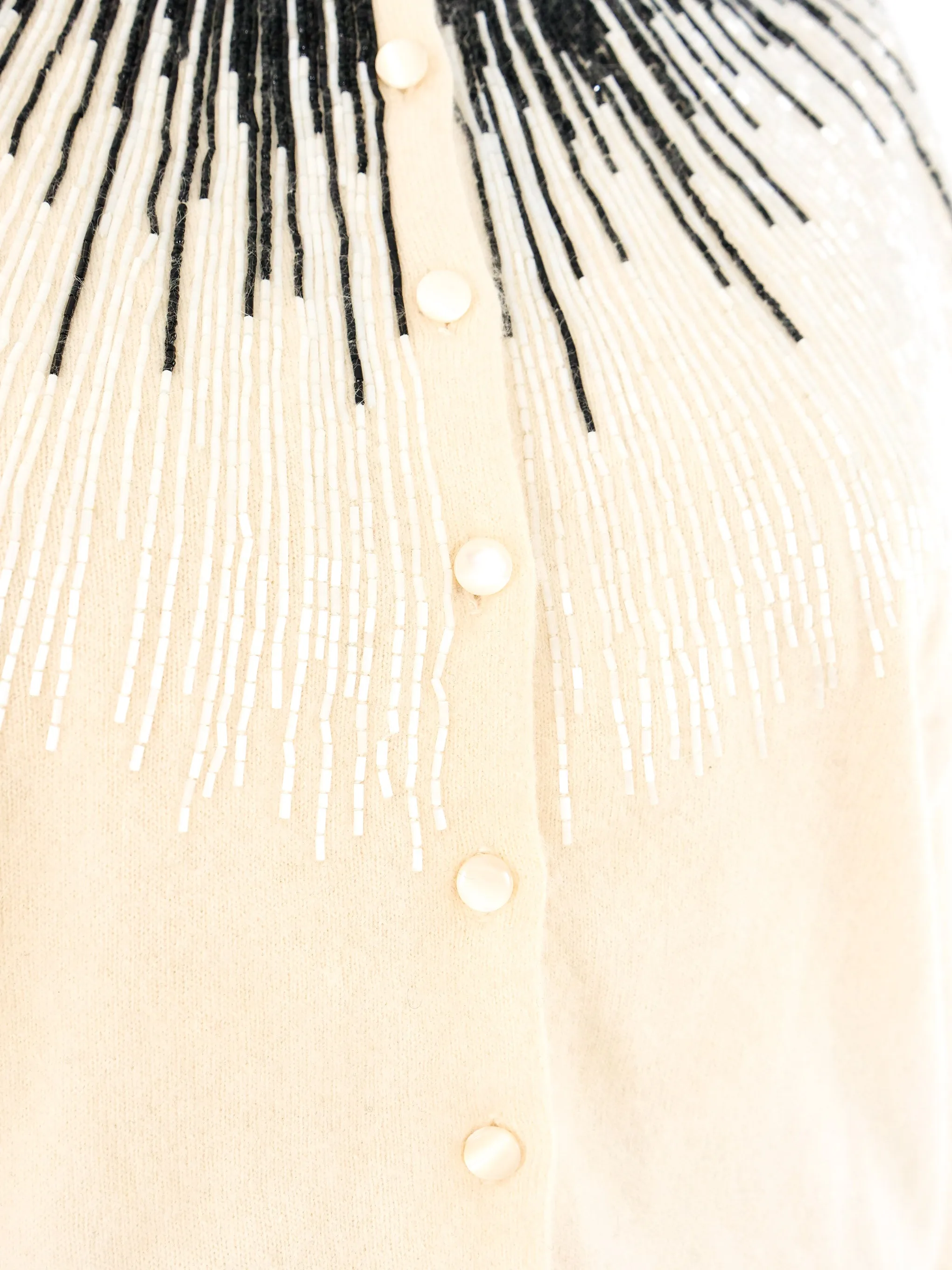 1950’s Bead Accented Angora Cardigan