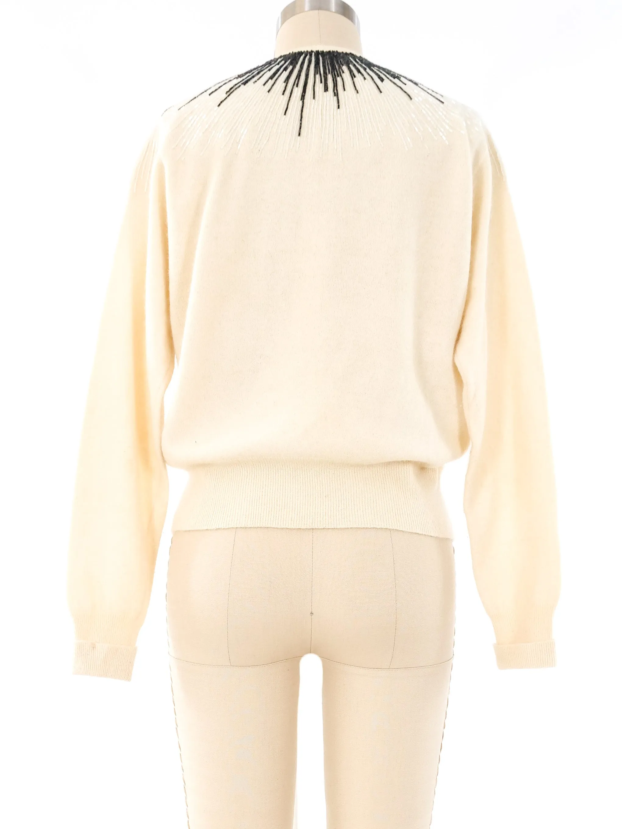 1950’s Bead Accented Angora Cardigan