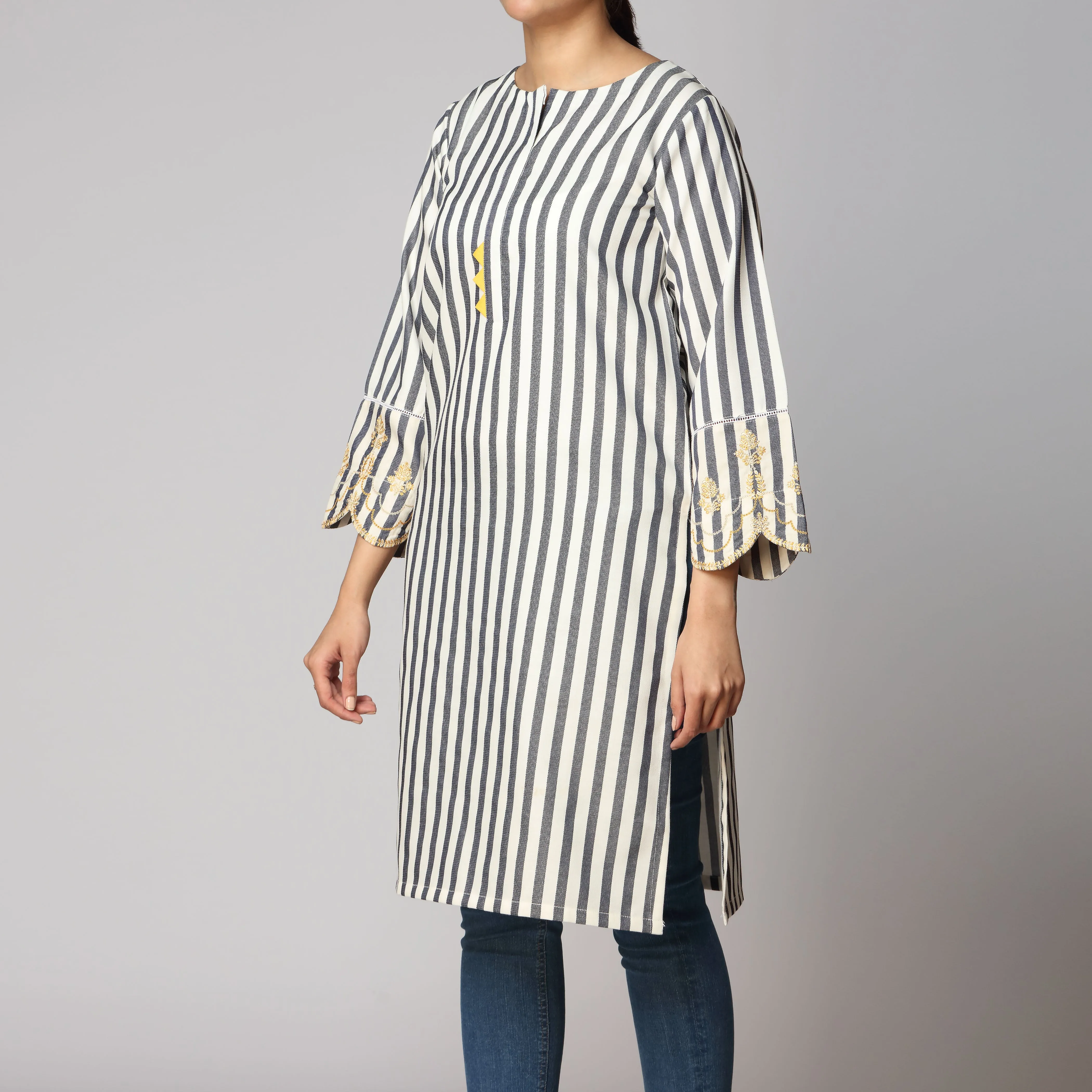 1PC- Flannel Stripe Shirt PW2282