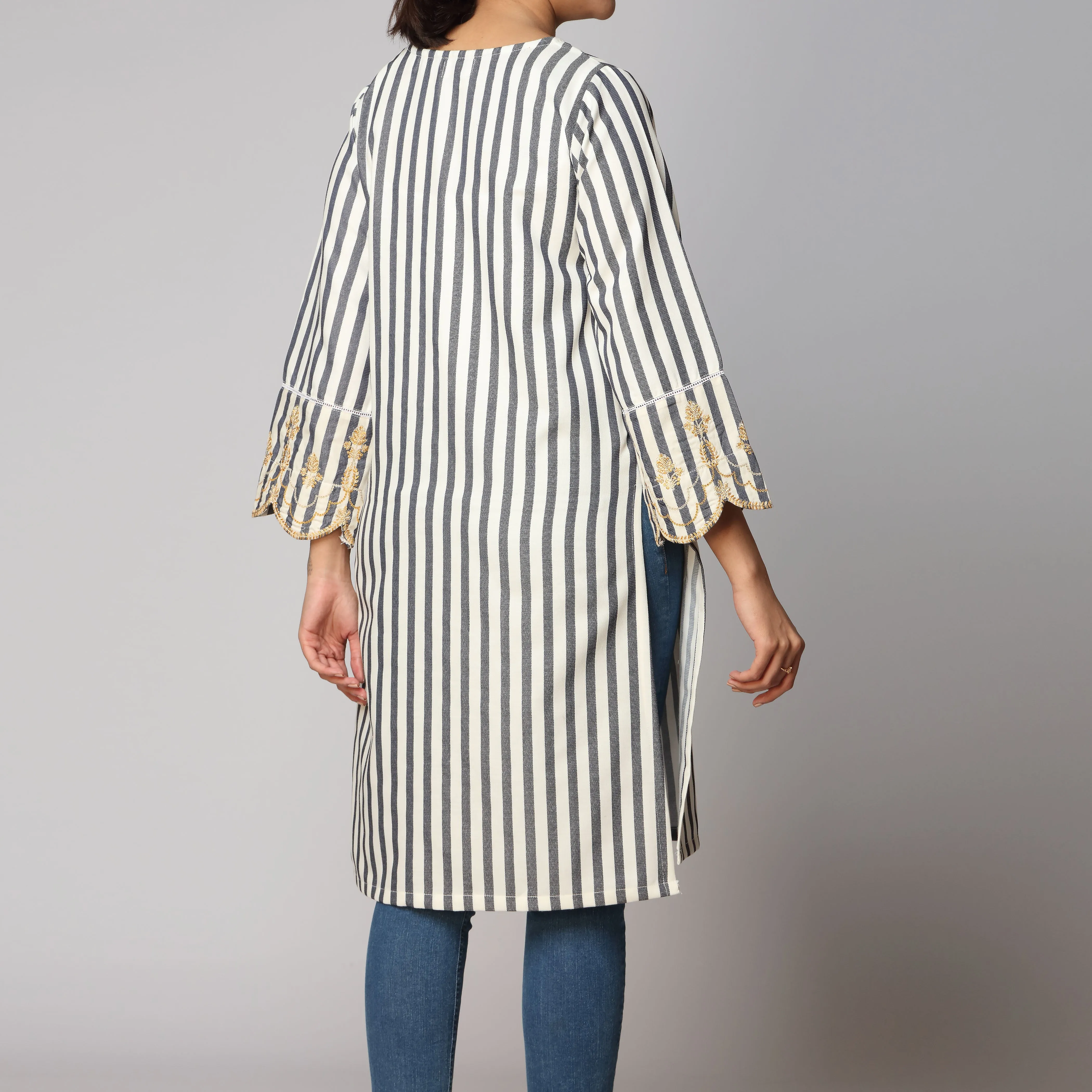 1PC- Flannel Stripe Shirt PW2282