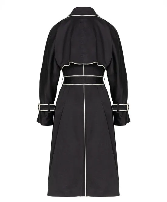 ACC-43-9004-500 BLACK & WHITE TRENCH COAT