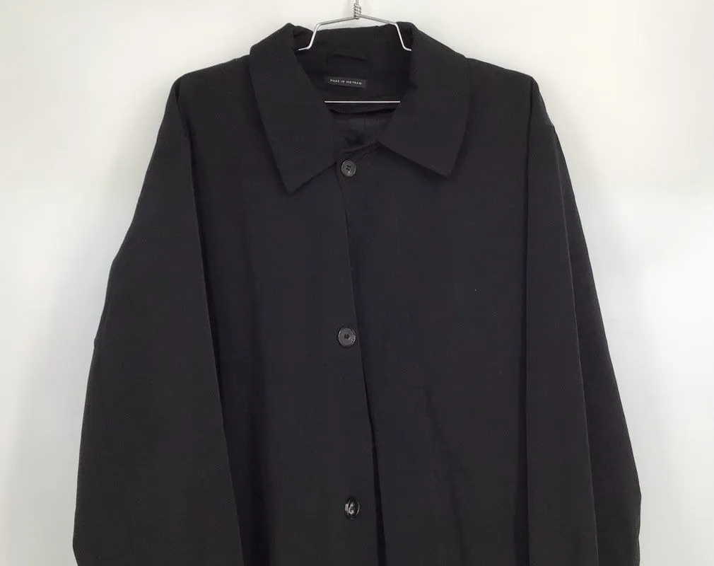 Alfani Men's Black Overcoat - Size 42L