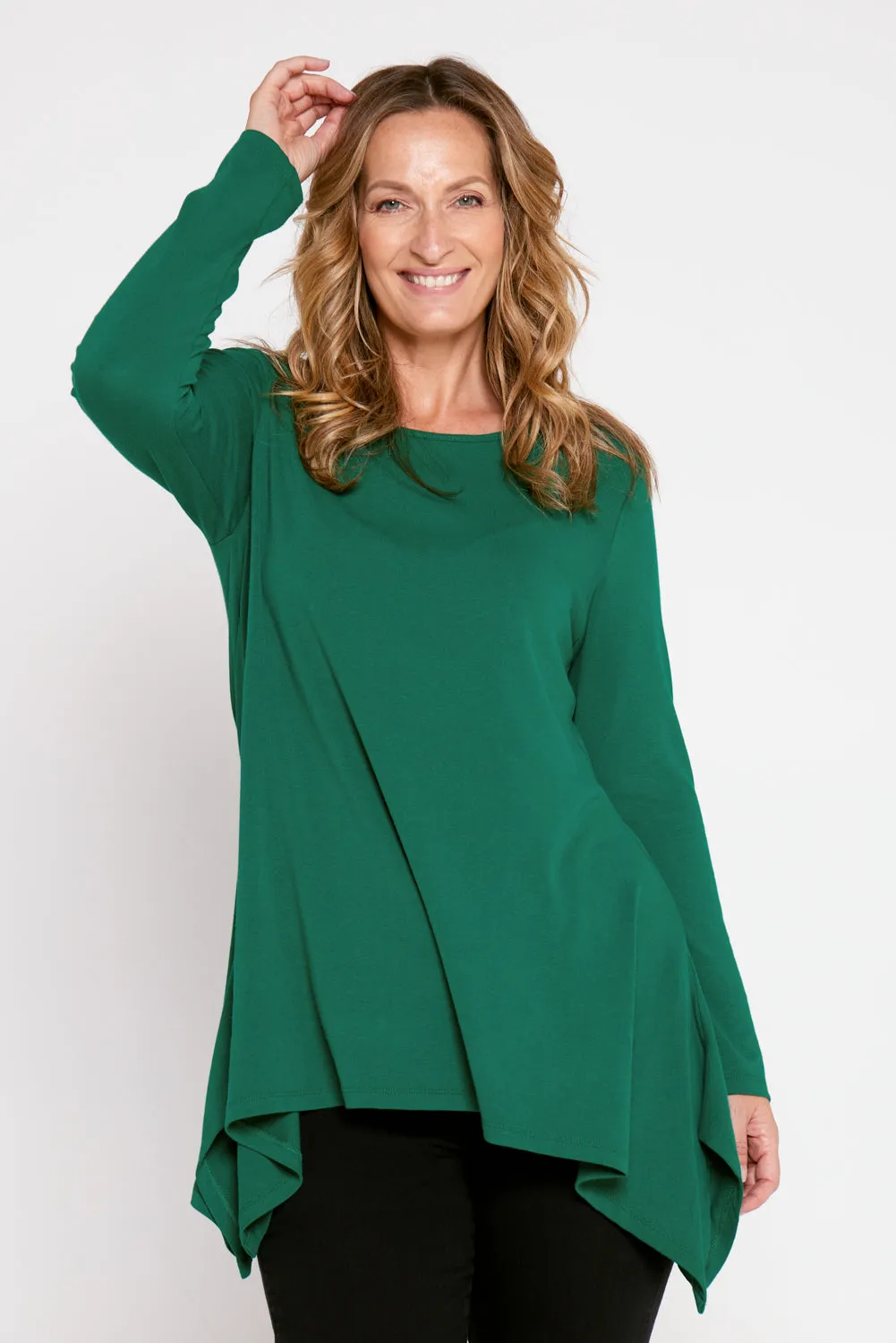 Andrea Long Sleeve Top - Forest