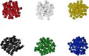 Arduino, Raspberry Pi Boards Jumper Cap Kits 300pcs MakerSpot Packed Individually in Red, Green, Yellow, Blue, Black & White Head Pin 2 Pin Short Circuit Cap