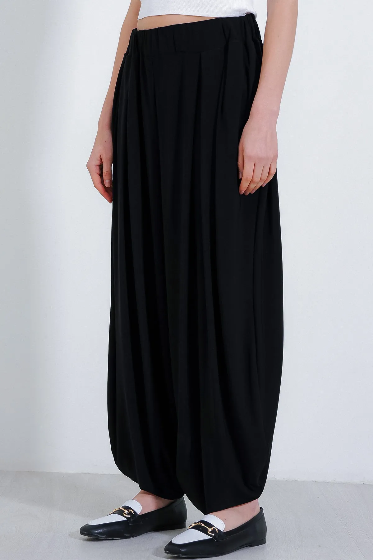 BGD Women Woman Black Baggy Pants 6659 - Avondale