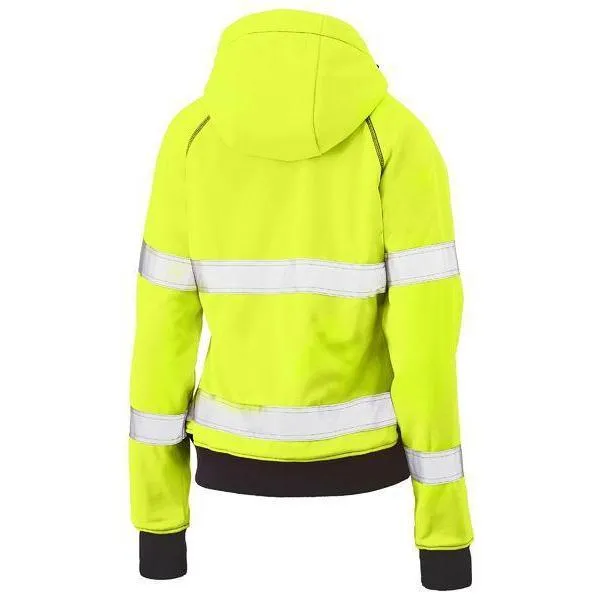 Bisley Taped HiVis Fleece Zip Front Hoodie With Shepra Lining - BKL6819T