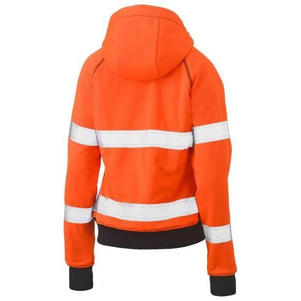 Bisley Taped HiVis Fleece Zip Front Hoodie With Shepra Lining - BKL6819T