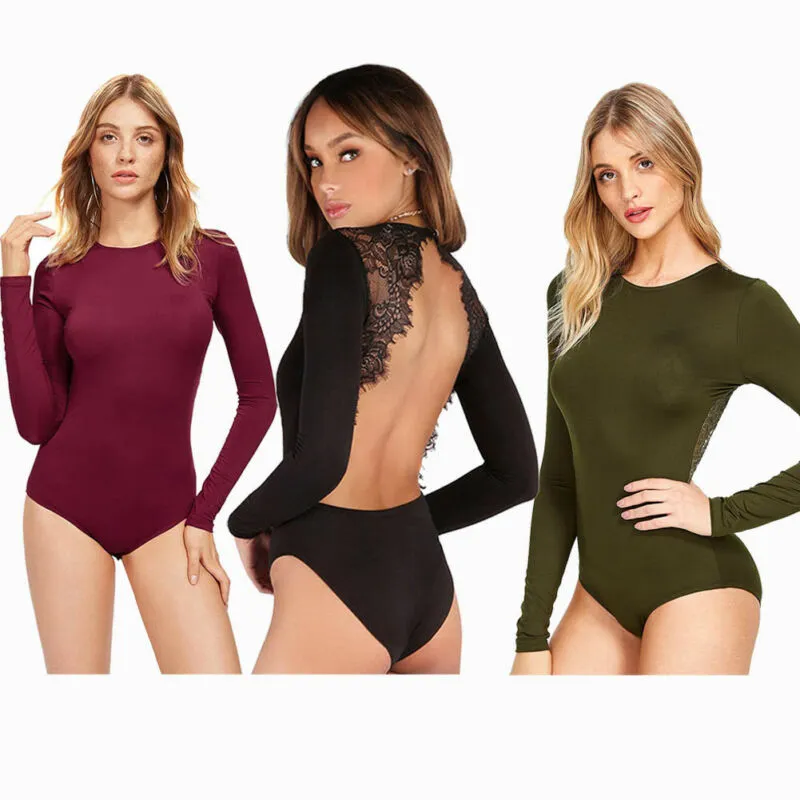 Black Lace Mesh Bodysuit