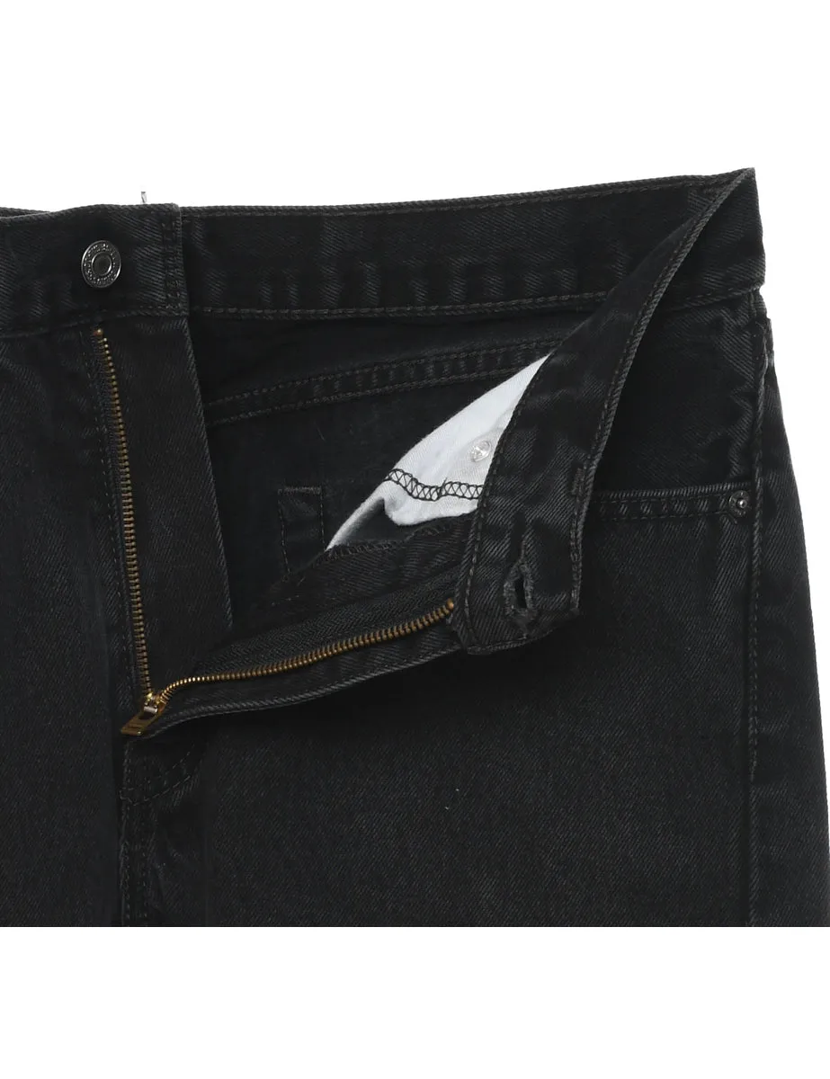 Black Levi's 505 Straight-Fit Jeans - W31 L32