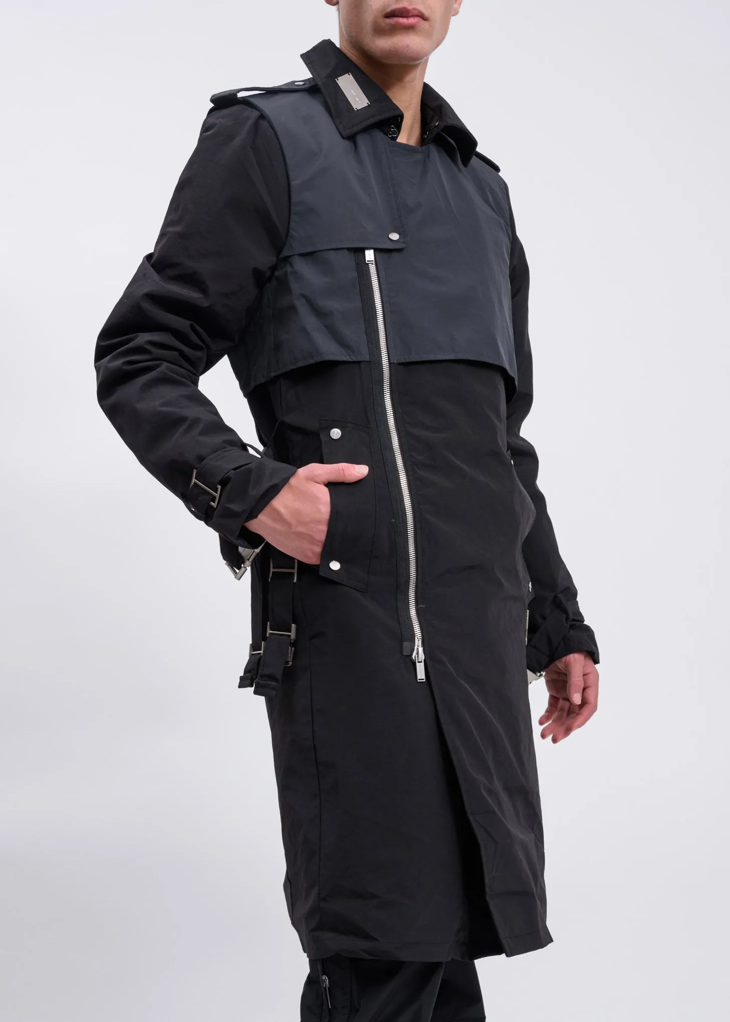 Black Long Trench Coat