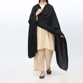 Black Plain Shawl PW3735