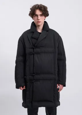 Black Wrap Down Long Tang Coat