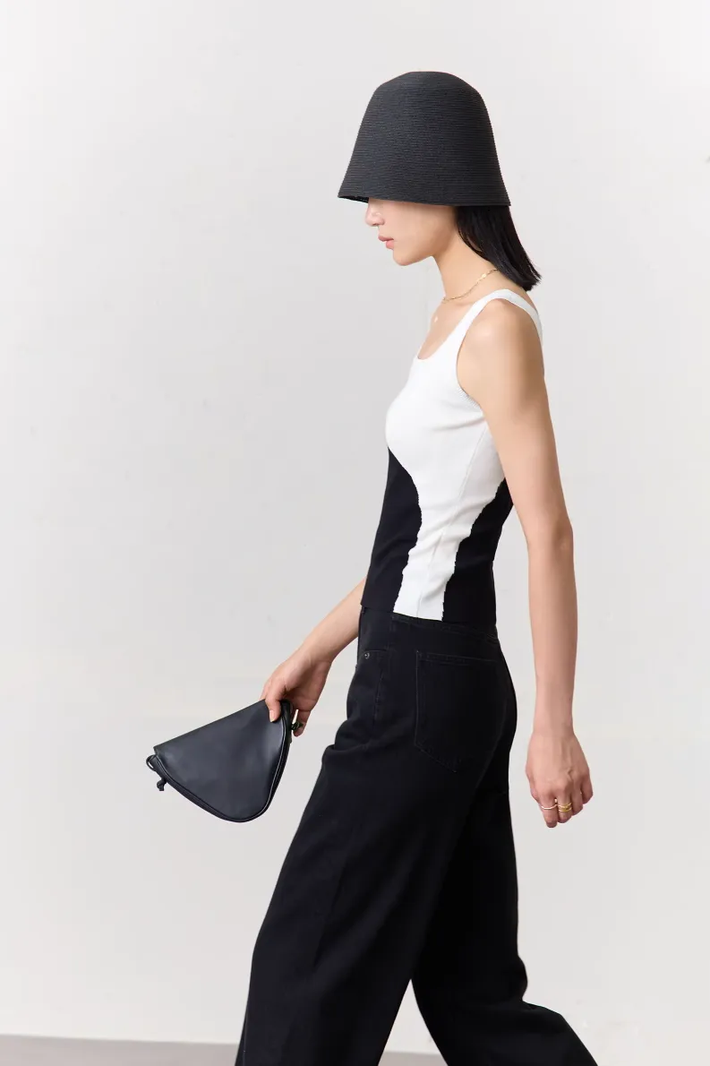 Block Color Bodycon Tank Top