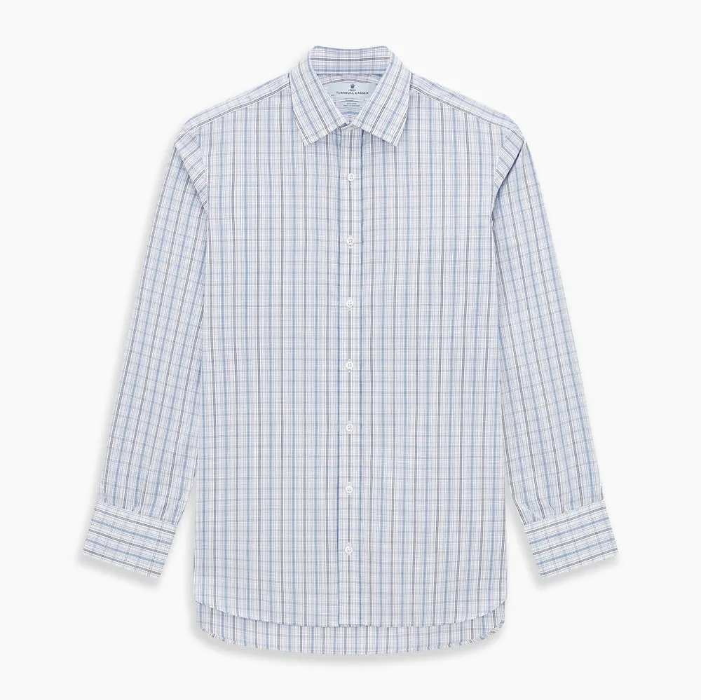 Blue and Navy Multi Check Mayfair Shirt
