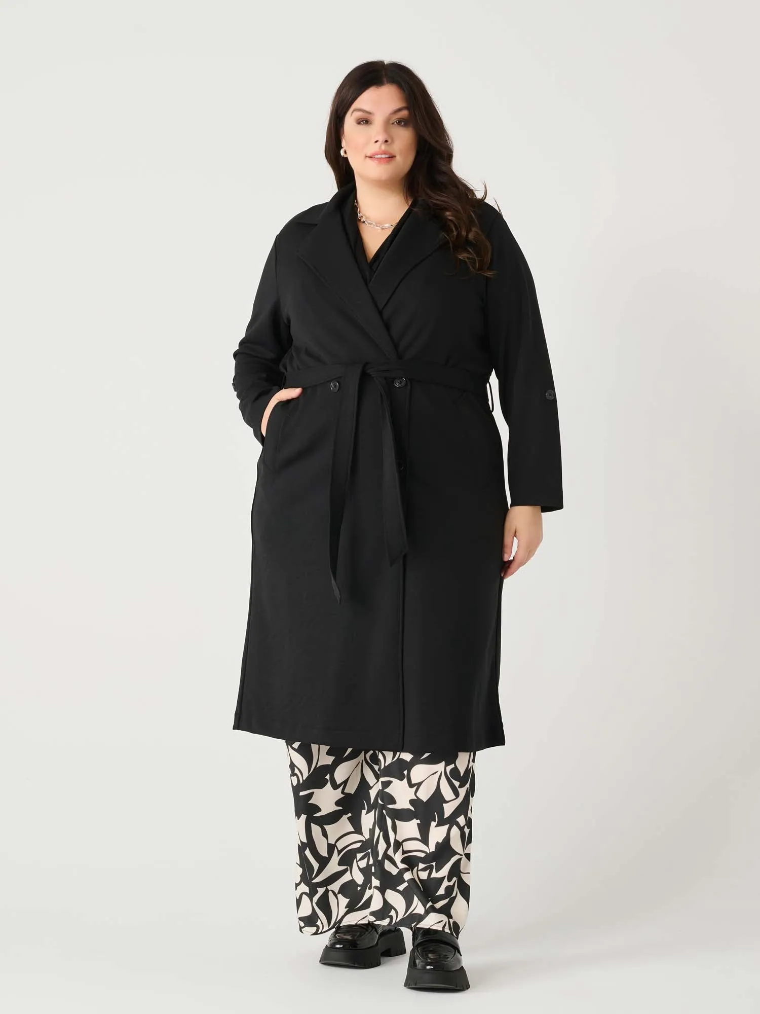 Brooklyn Curvy Knit Trench