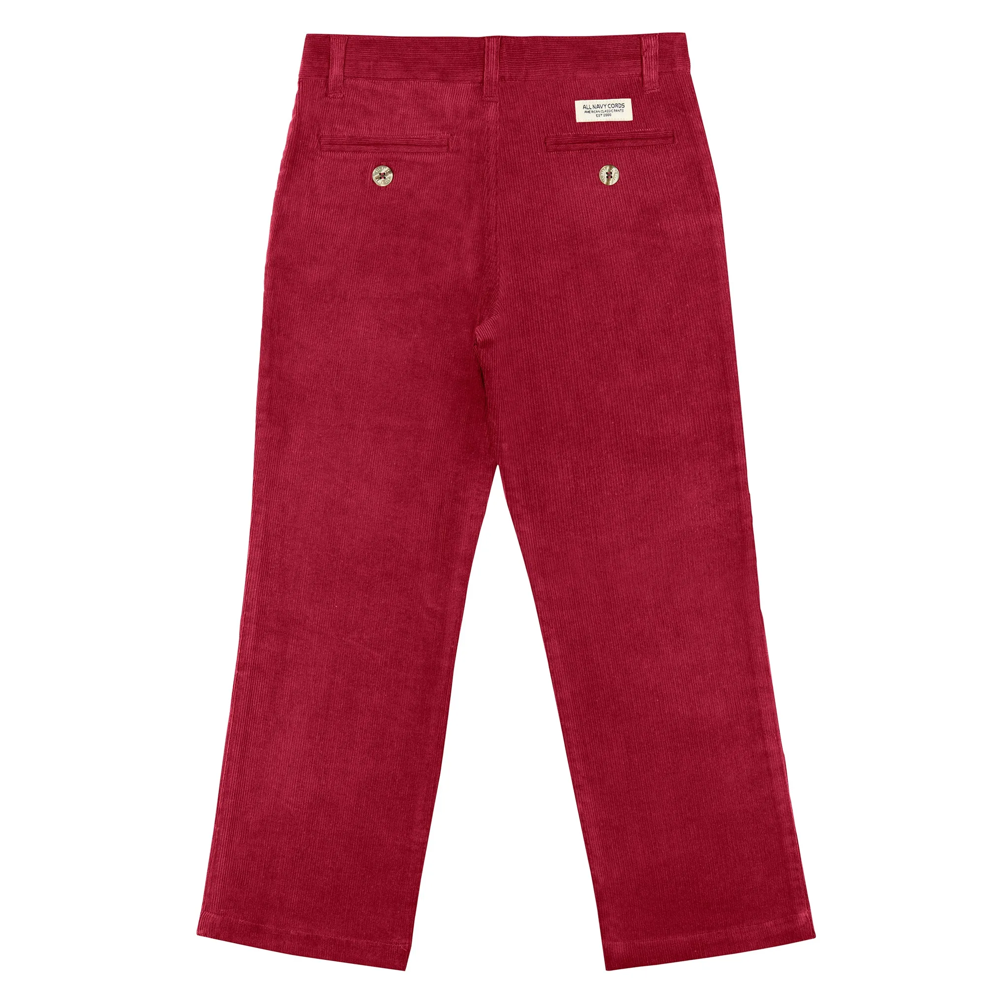 Burgundy Regular Fit Corduroy Pants
