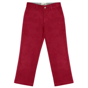 Burgundy Regular Fit Corduroy Pants