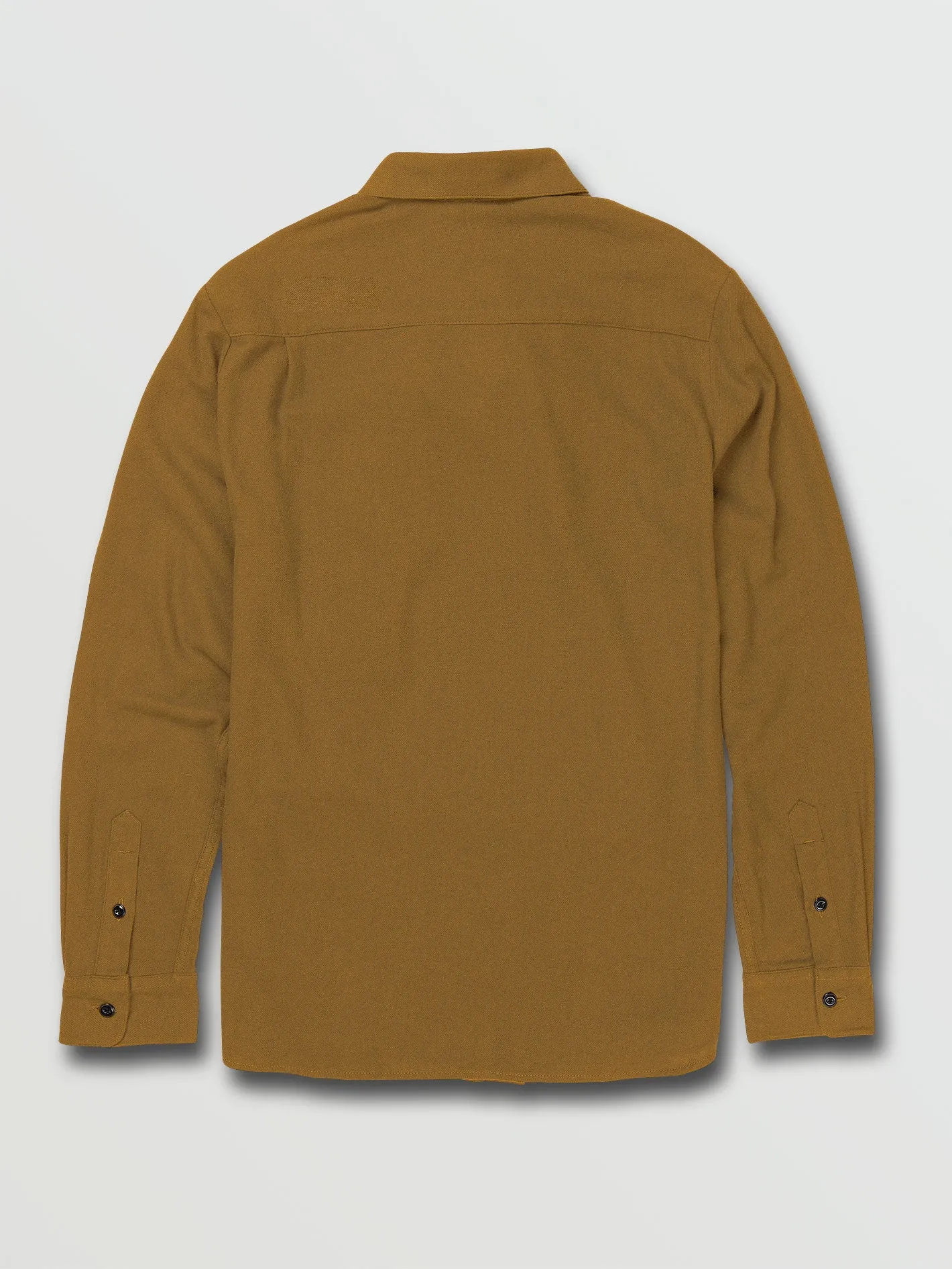 Caden Solid Long Sleeve Flannel - Butternut