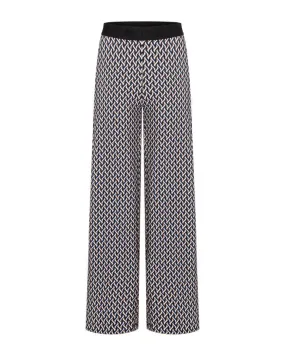 Cambio Allison Graphic Horsebit Print Pant