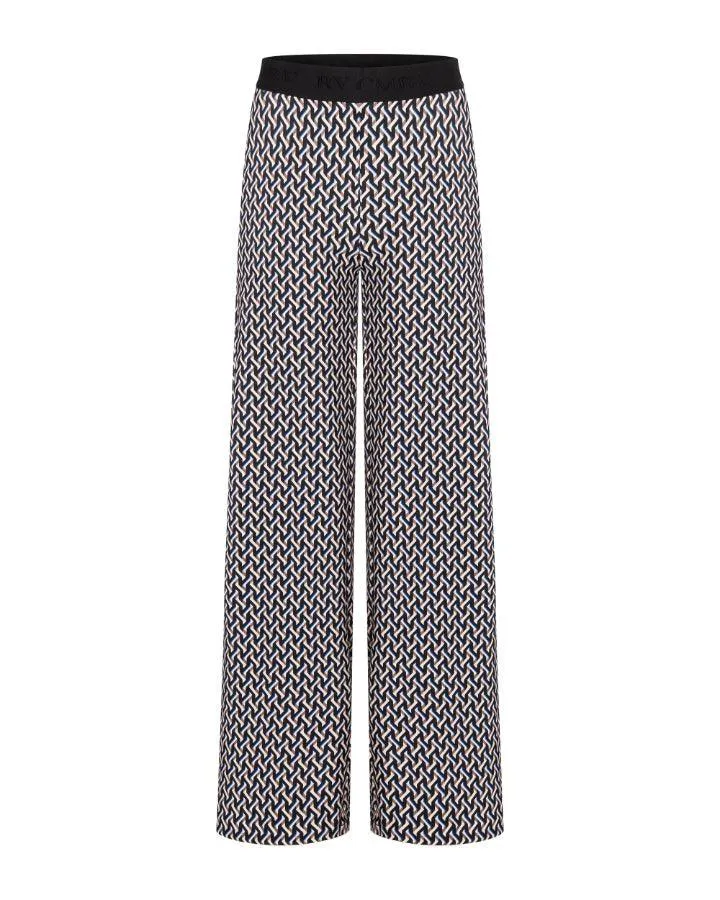 Cambio Allison Graphic Horsebit Print Pant
