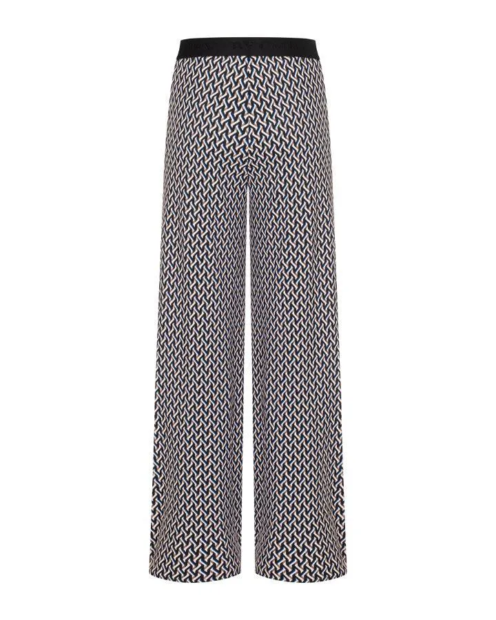 Cambio Allison Graphic Horsebit Print Pant