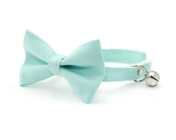 Cat Collar and Bow Tie Set  - Mint