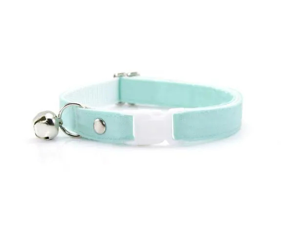 Cat Collar and Bow Tie Set  - Mint