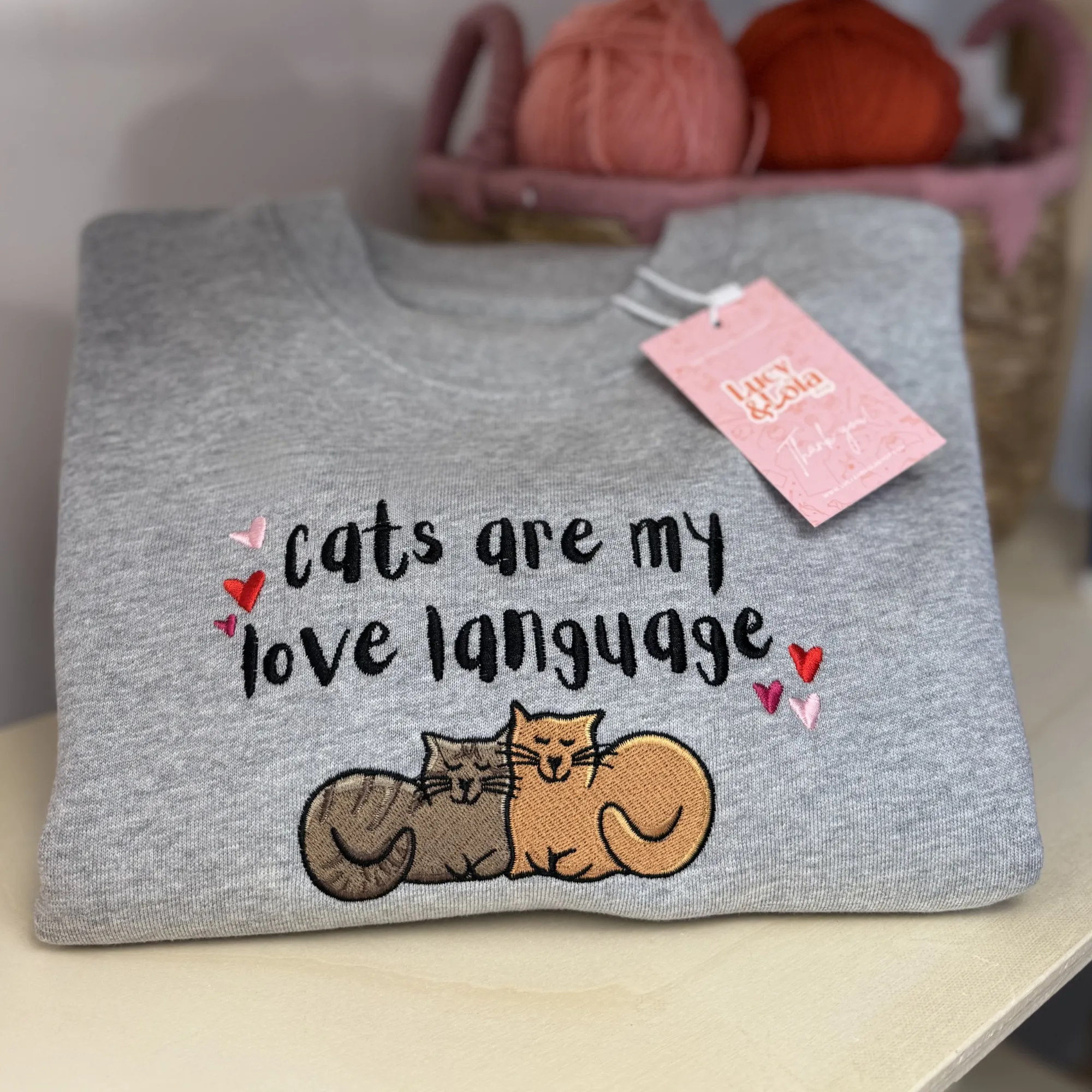 Cats are My Love Language Sweatshirt
