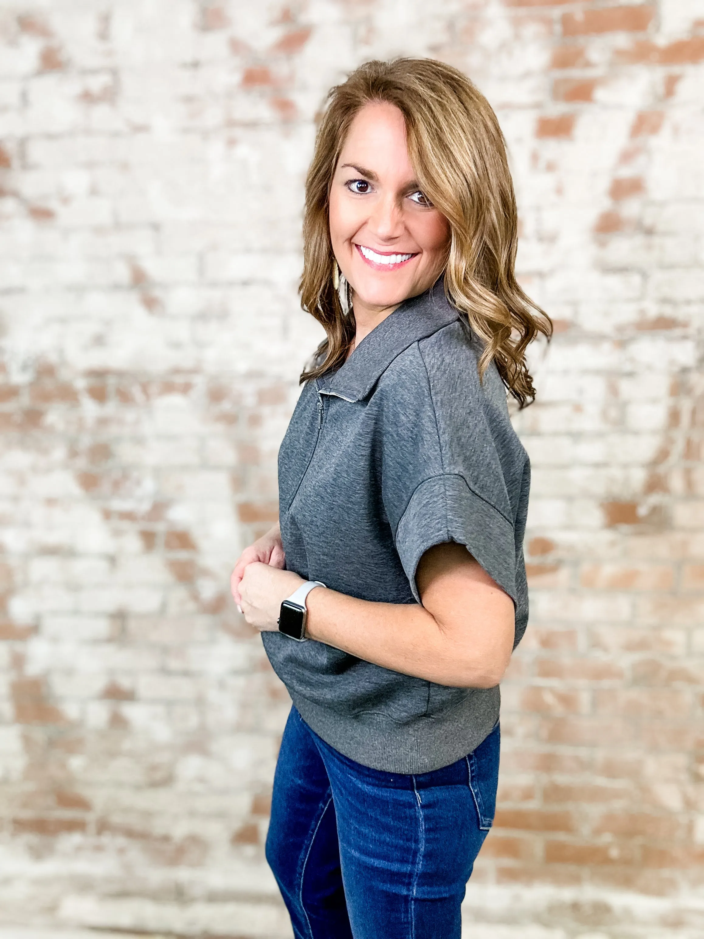 Cece Half Zip Top - FINAL SALE