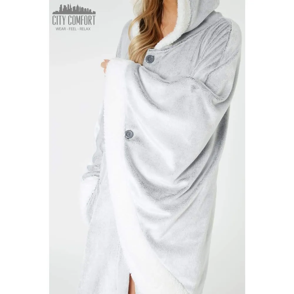 CityComfort Blanket Hoodie For Women Snuggle Sherpa Oversized Hoodie Blanket