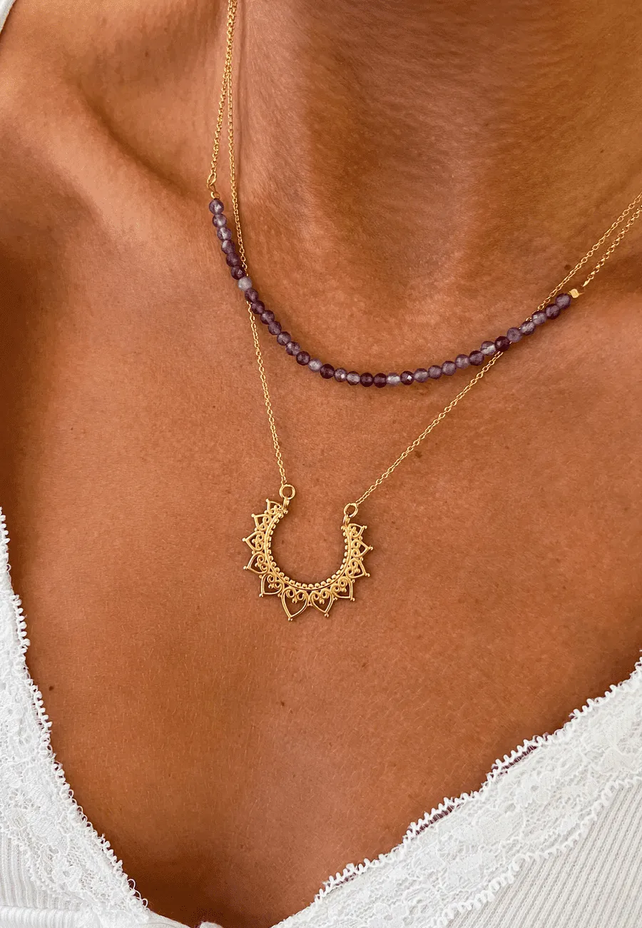 COLLAR KAMINI BAÑADO EN ORO