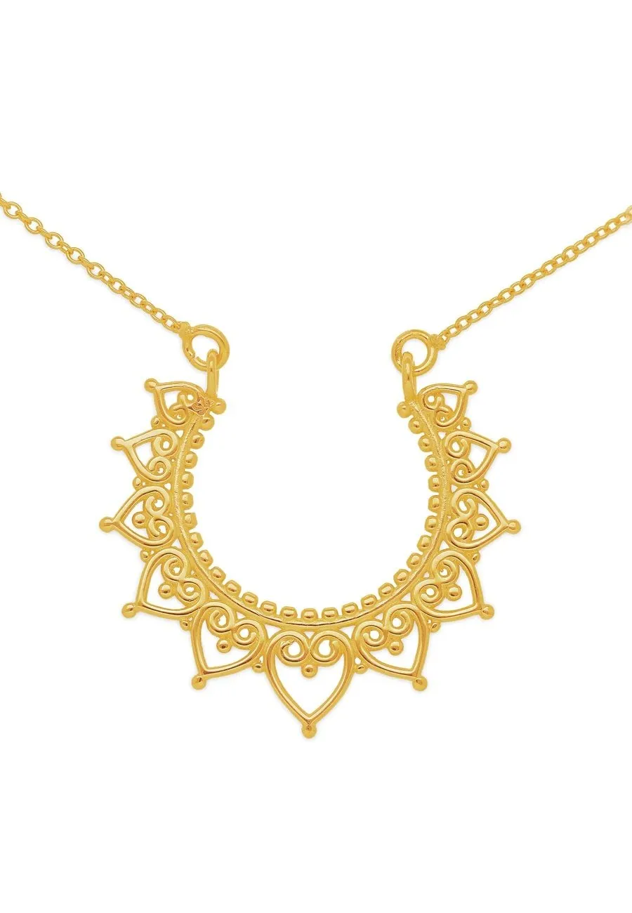 COLLAR KAMINI BAÑADO EN ORO