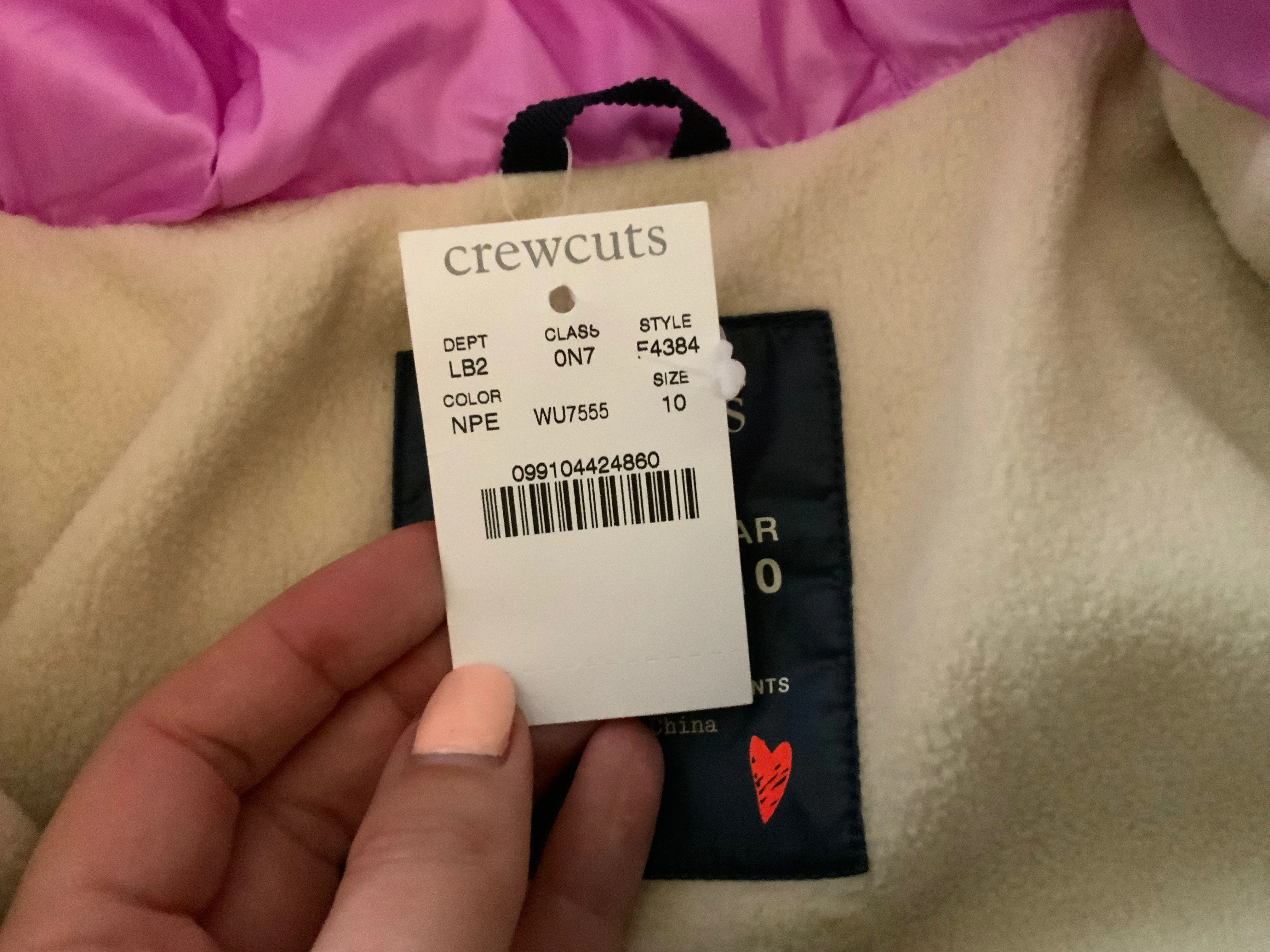 Crewcuts by J. Crew Girls' Puffer Parka Winter Down Coat Jacket Size 10 years children