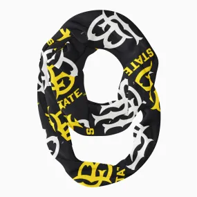 CSULB 49ers Repeat Logo Game Day Collegiate Women Light Weight Ultra Soft Infinity Scarf by Vive La Fete
