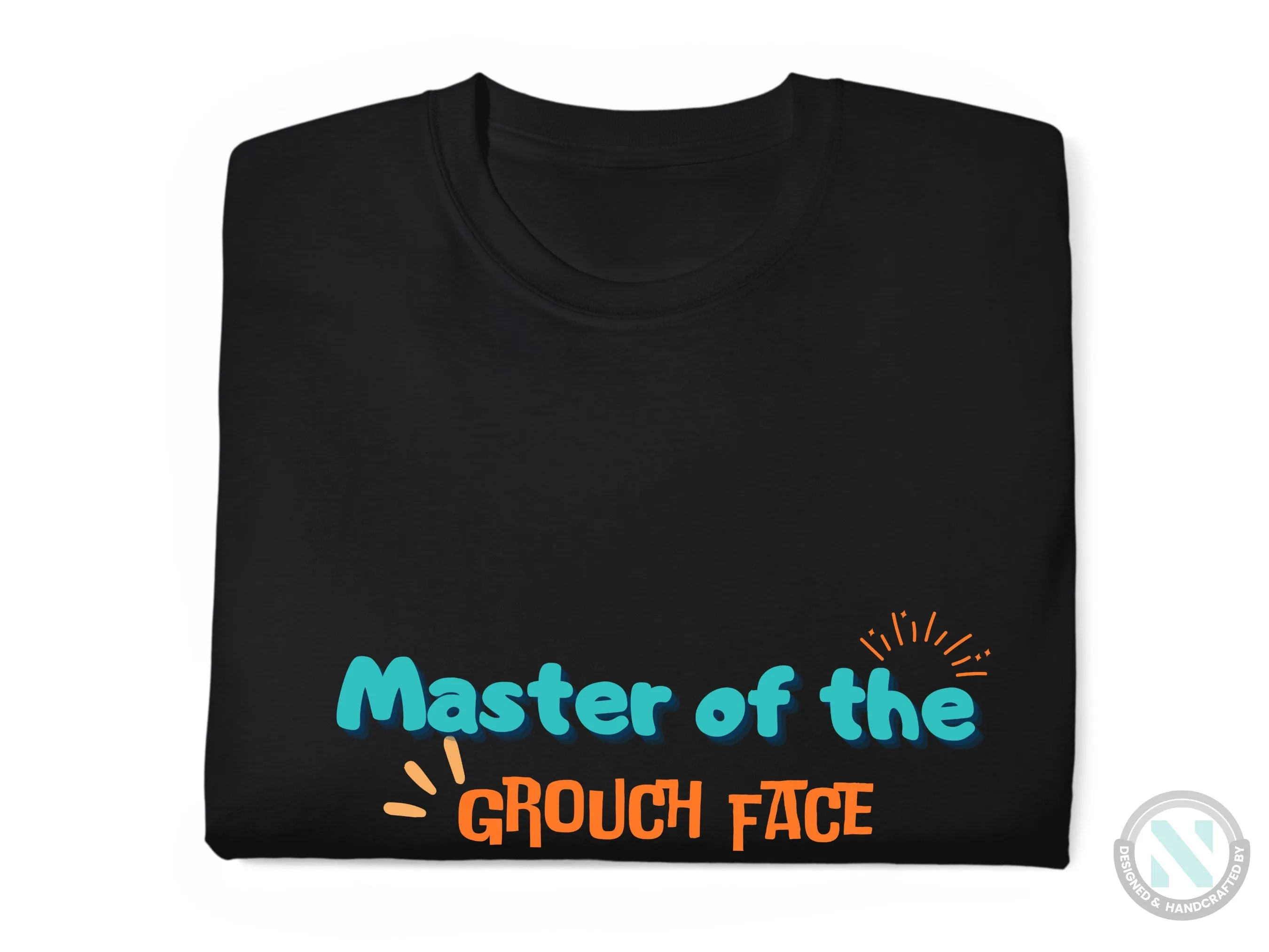 Custom Name And Date Baby Grow for Boys with "Master of the Grouch Face"