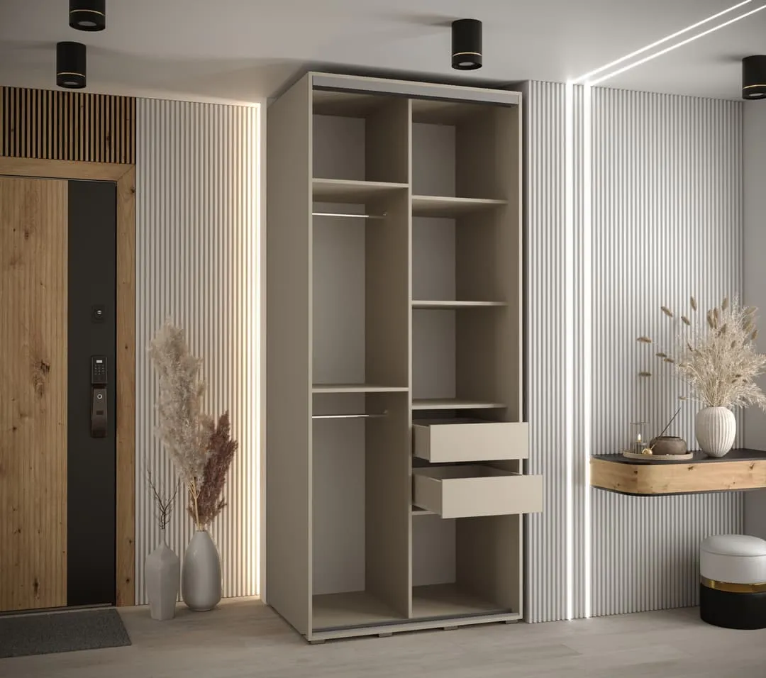 Dakota I Sliding Door Wardrobe 110cm