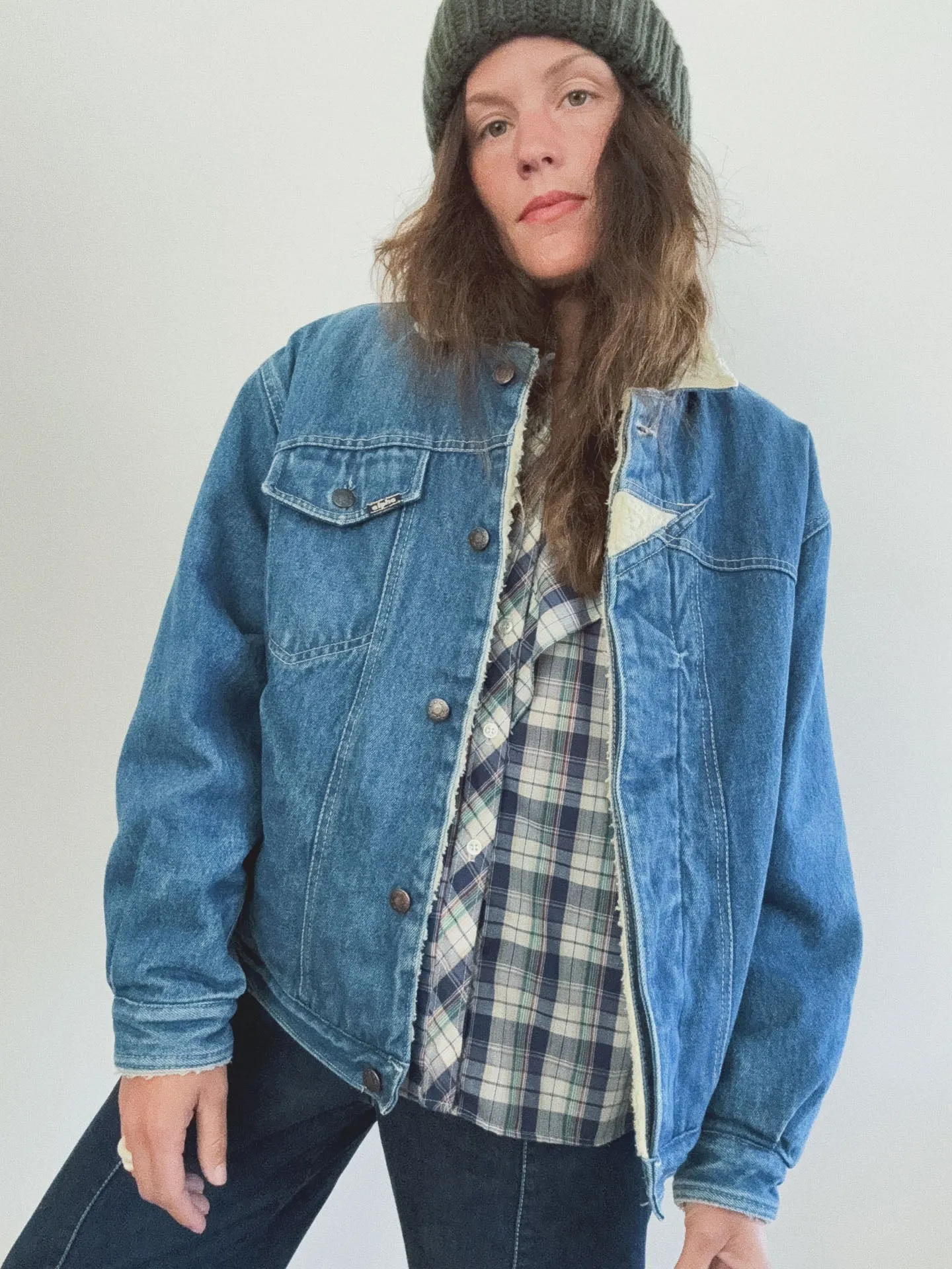 Denim Sherpa Jacket