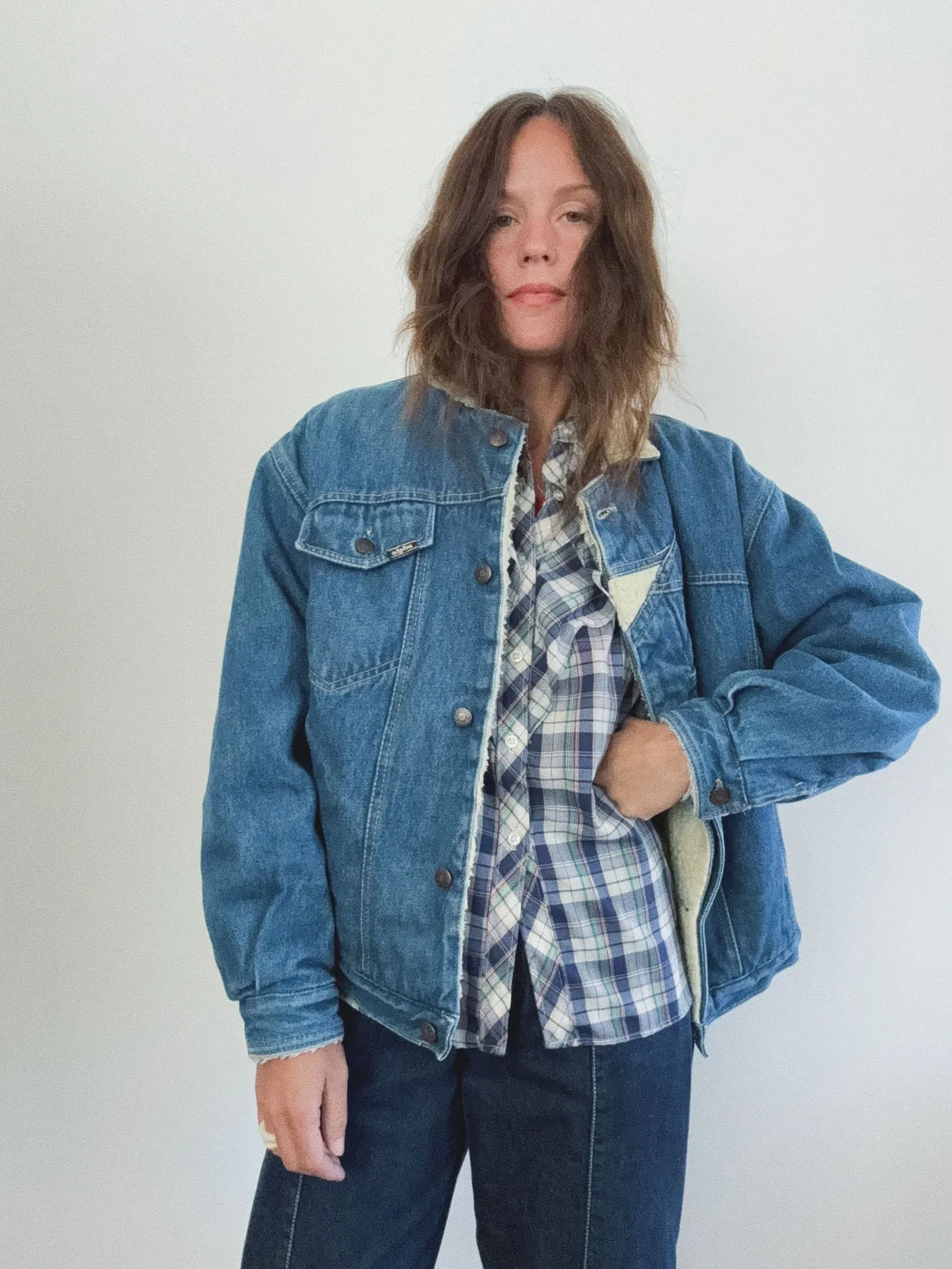 Denim Sherpa Jacket
