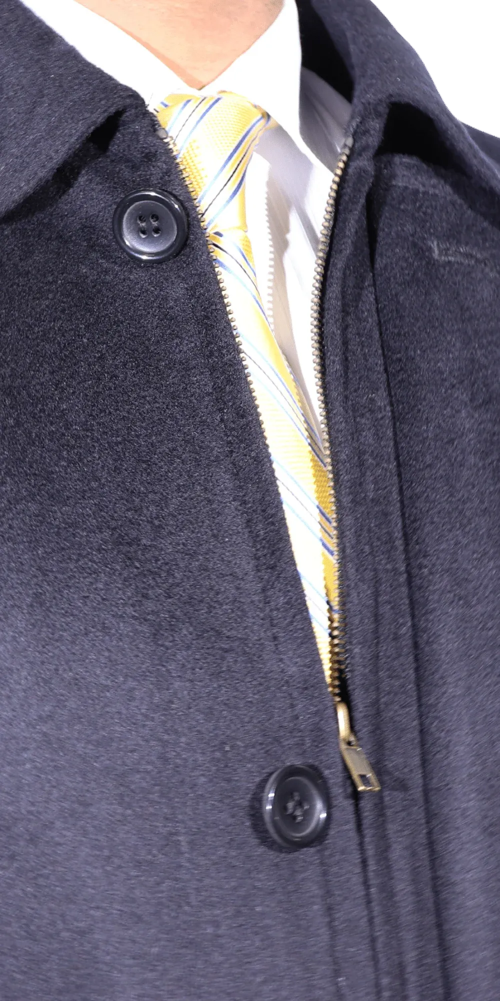 Durburg Burton Cashmere Overcoat in Navy