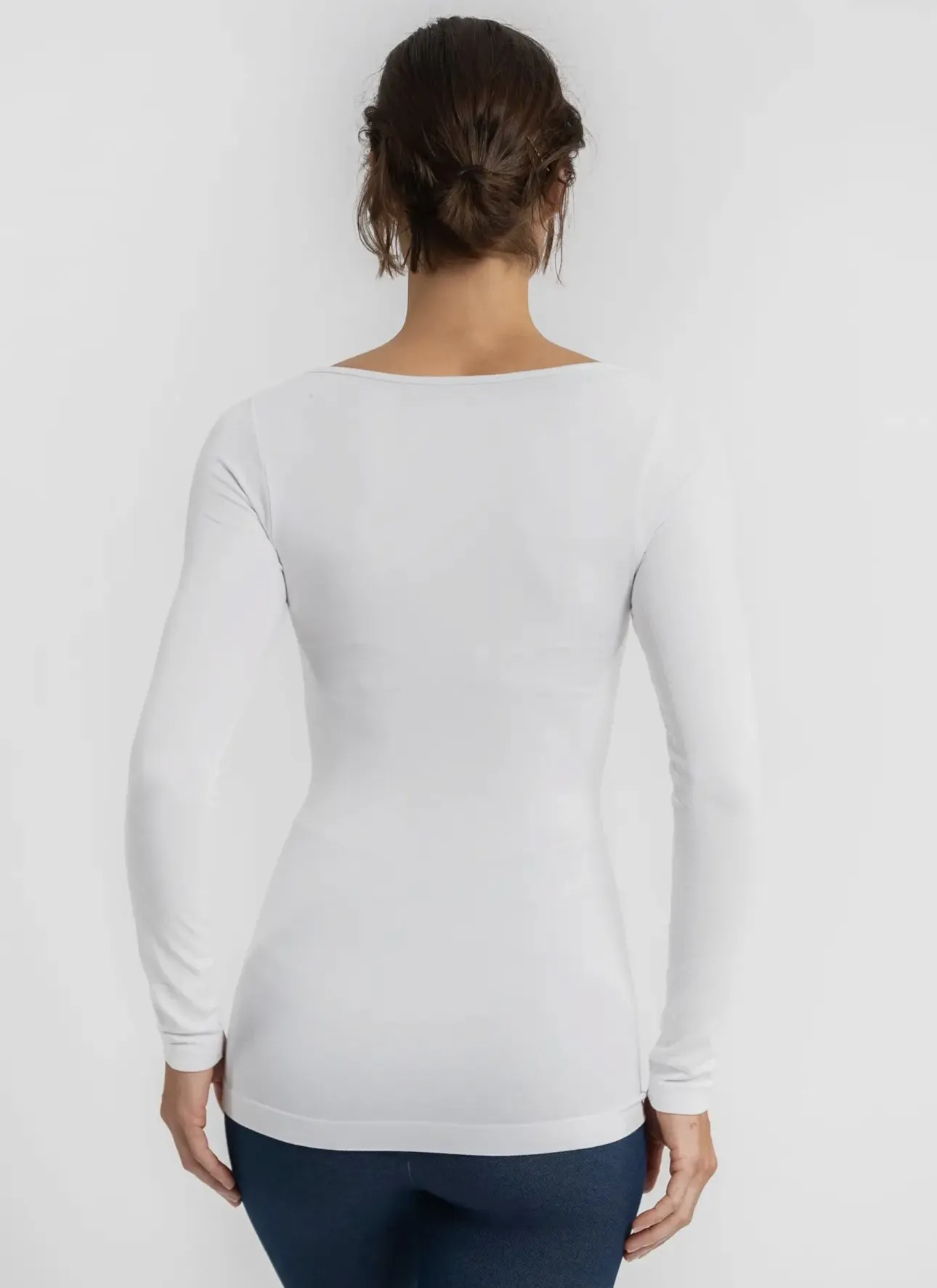 Elayna Essential Long Sleeve Top in Black or White