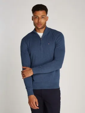 Essential Cotton Zip Jumper
