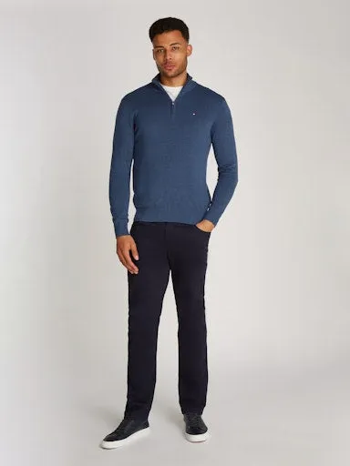 Essential Cotton Zip Jumper
