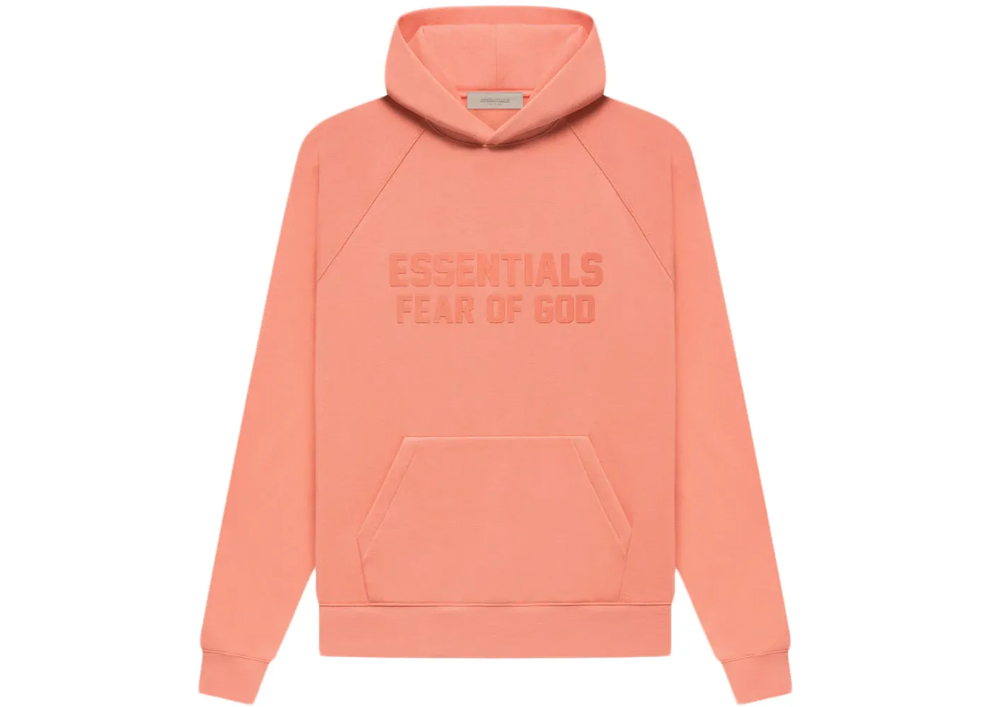 FEAR OF GOD ESSENTIALS "FW22" Hoodie Coral