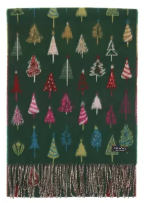FRAAS - The Scarf Company - Colorful Fir Trees: Green