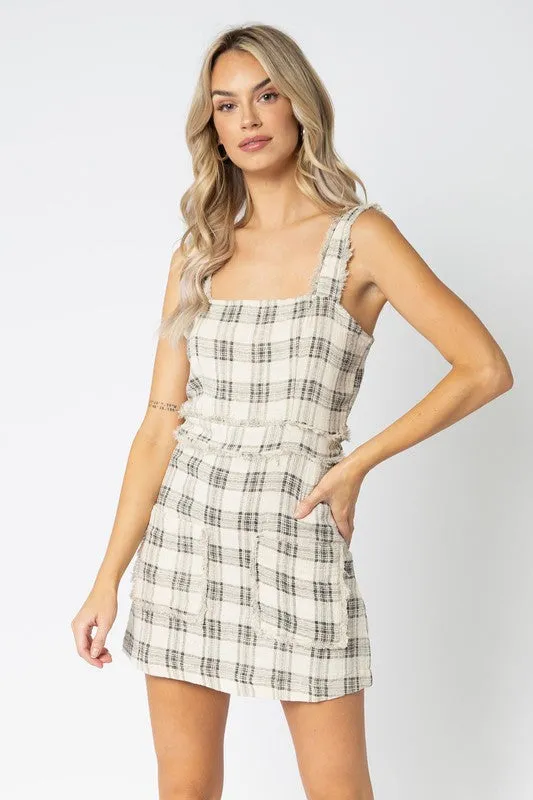 Freida Plaid Tank Dress