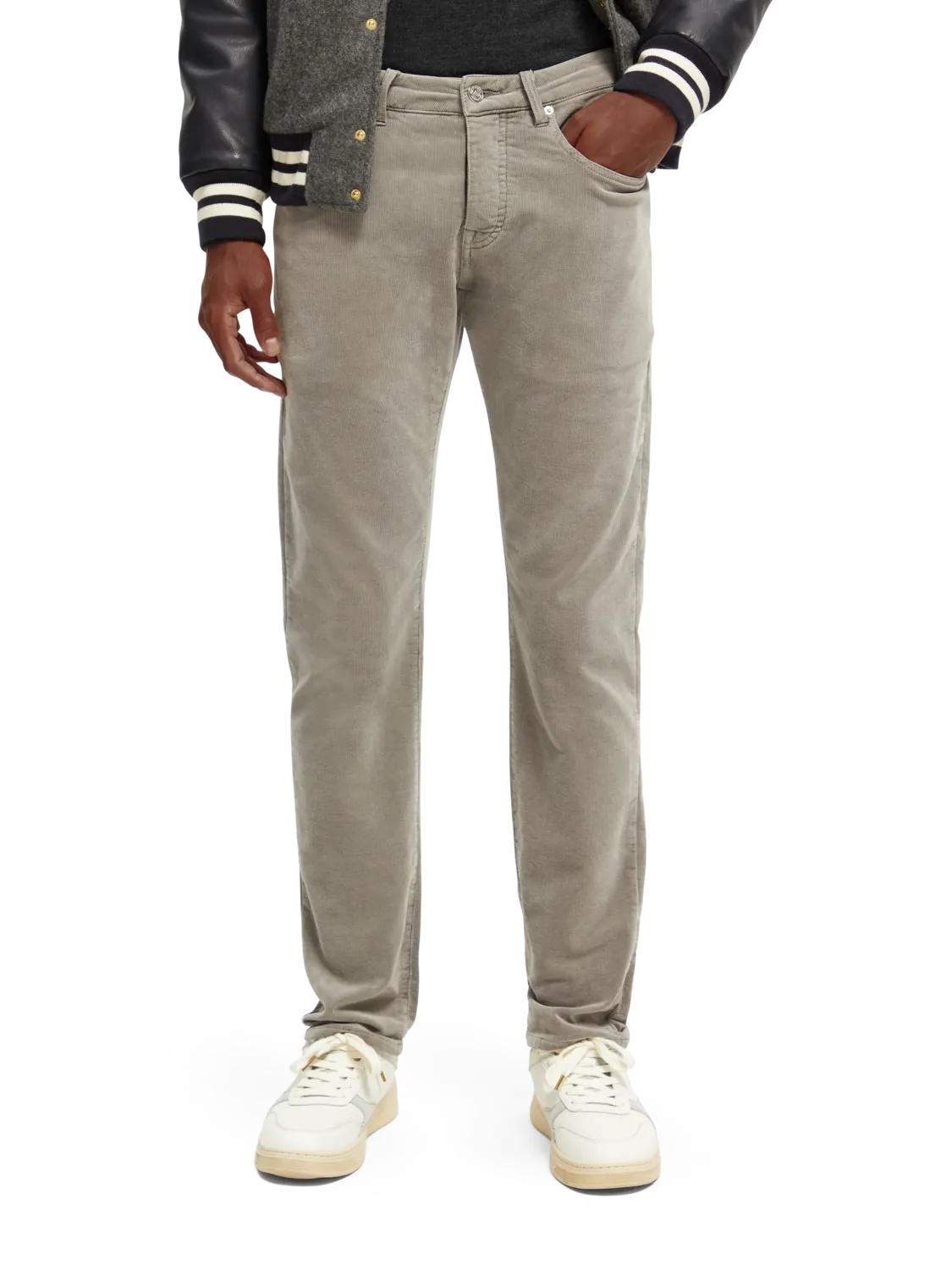 Garment Dyed Ralston Corduroy Pant in Moonstone