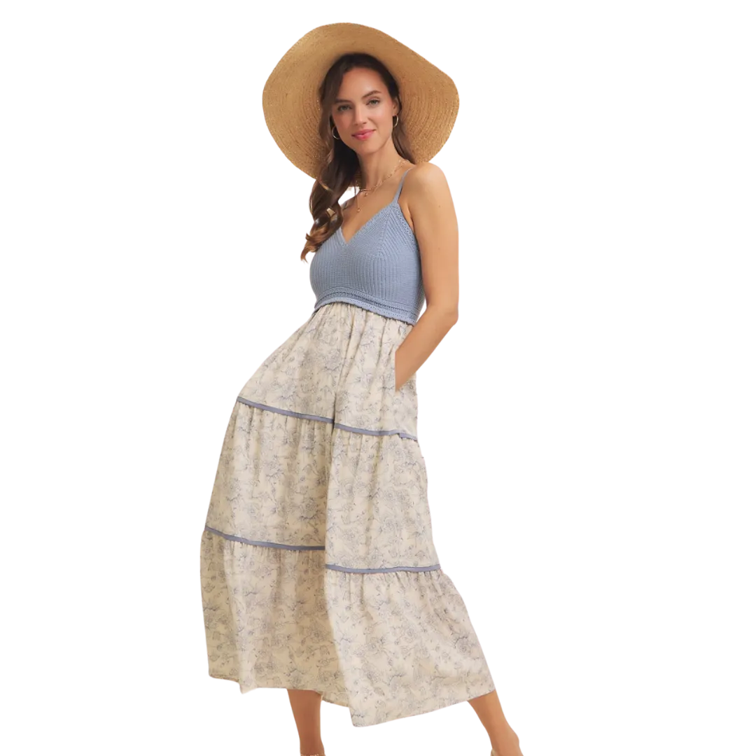 Georgia Dress - Blue