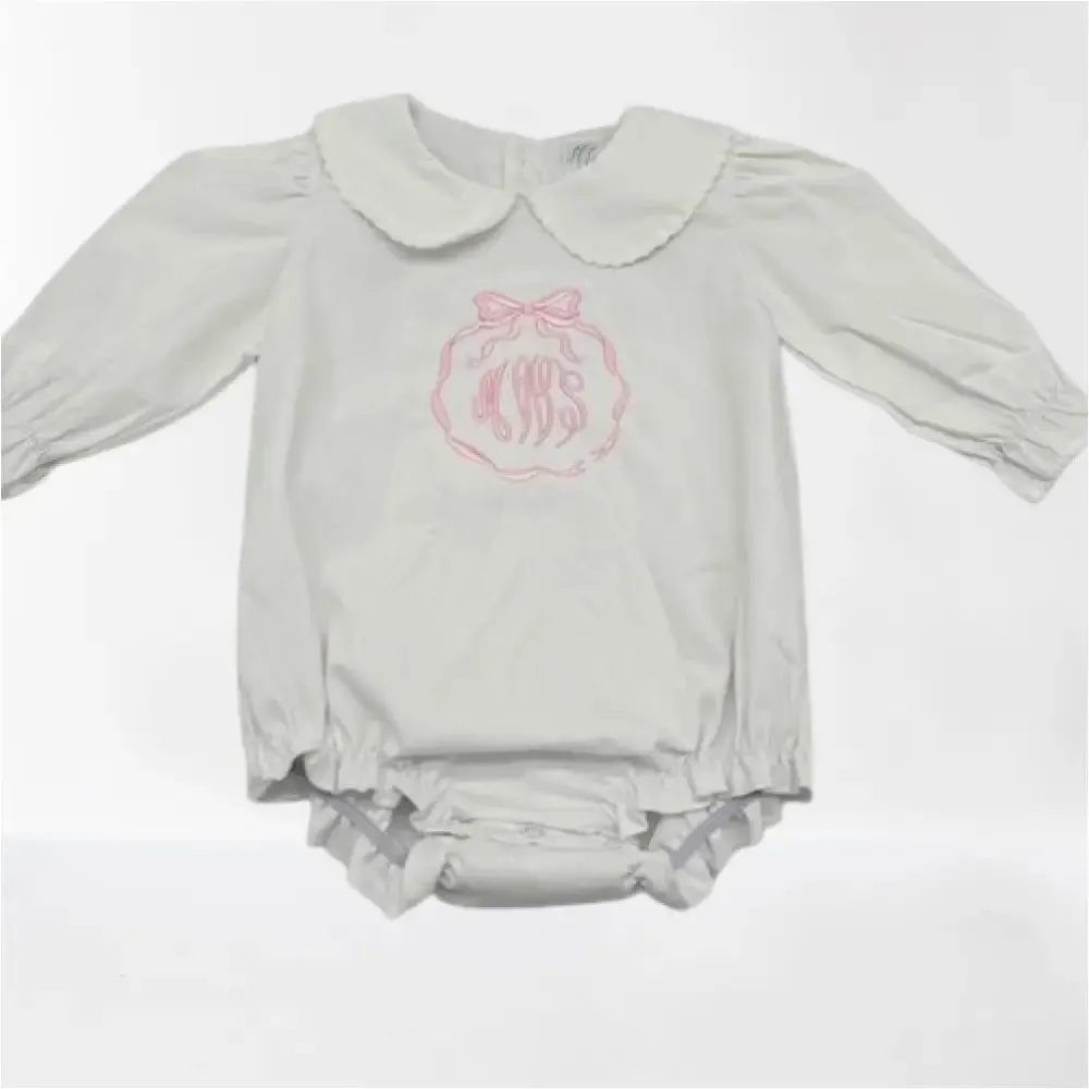 Hampton James Long Sleeve White Flutter Bubble