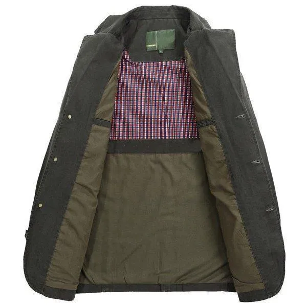 Hanrae  Autumn Cotton Multi Pockets Casual  Jacket